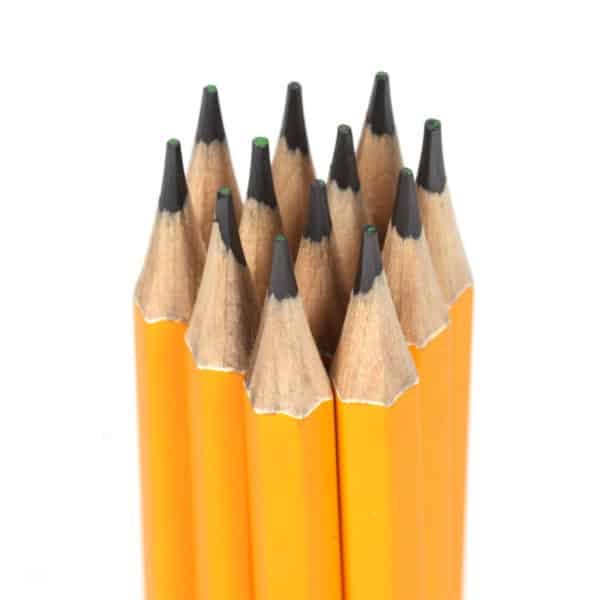 personalized 2 yellow pencils