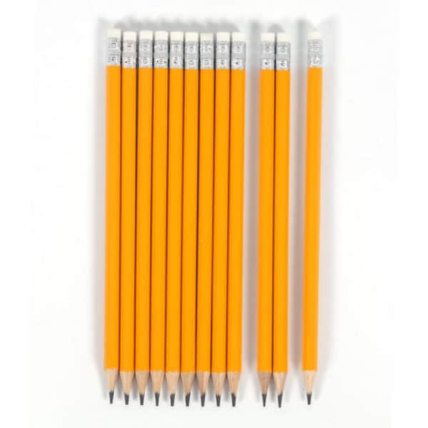 personalized 2 yellow pencils