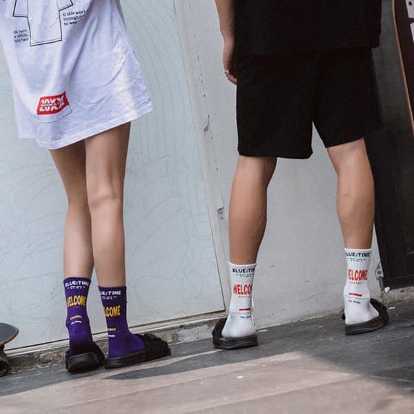 personalized cotton socks
