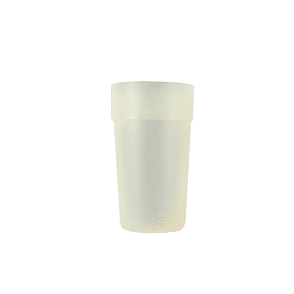 blank frosted plastic cups