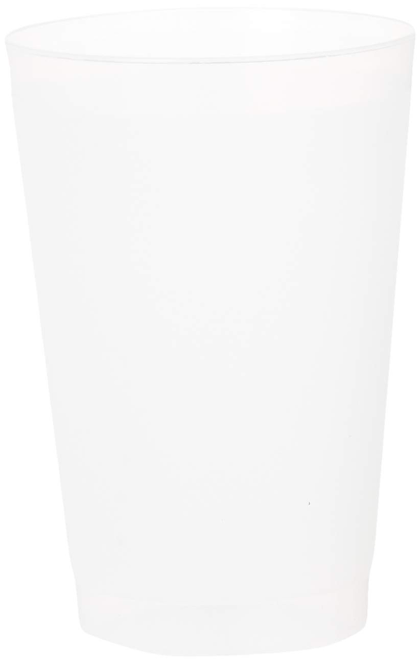 blank frosted plastic cups