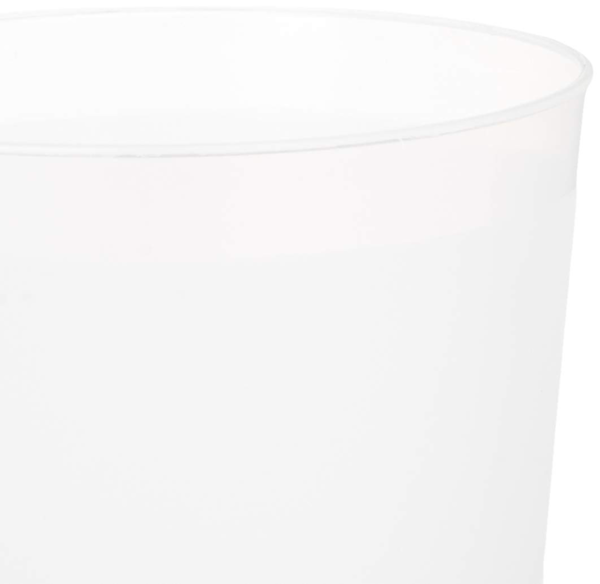 blank frosted plastic cups