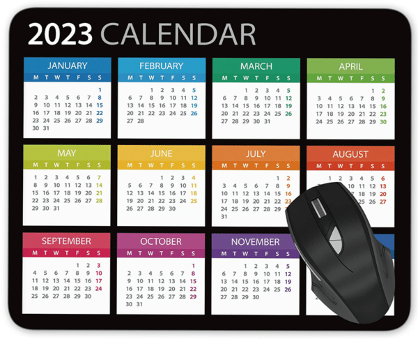 custom calendar mouse pads
