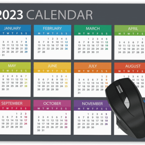 custom calendar mouse pads