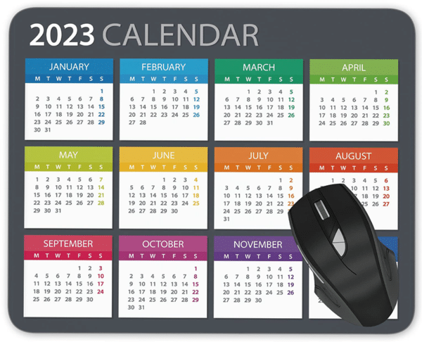 custom calendar mouse pads