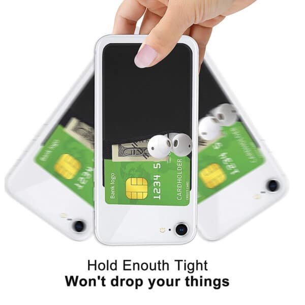 custom phone wallet stick on