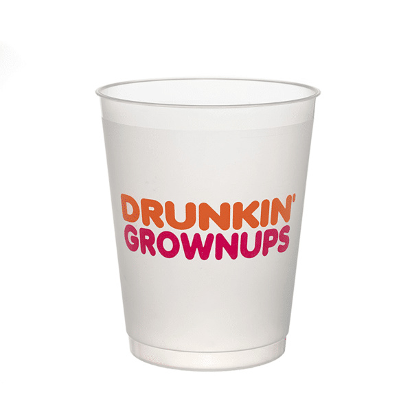 custom printed frosted plastic cups