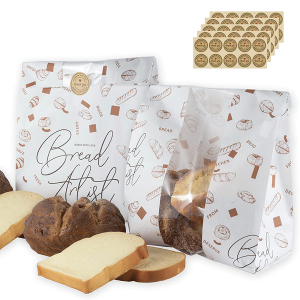 custom printed paper bread bags