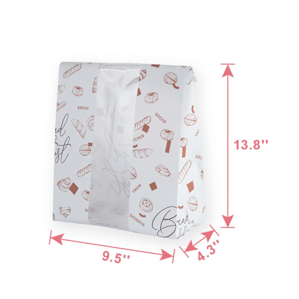 custom printed paper bread bags