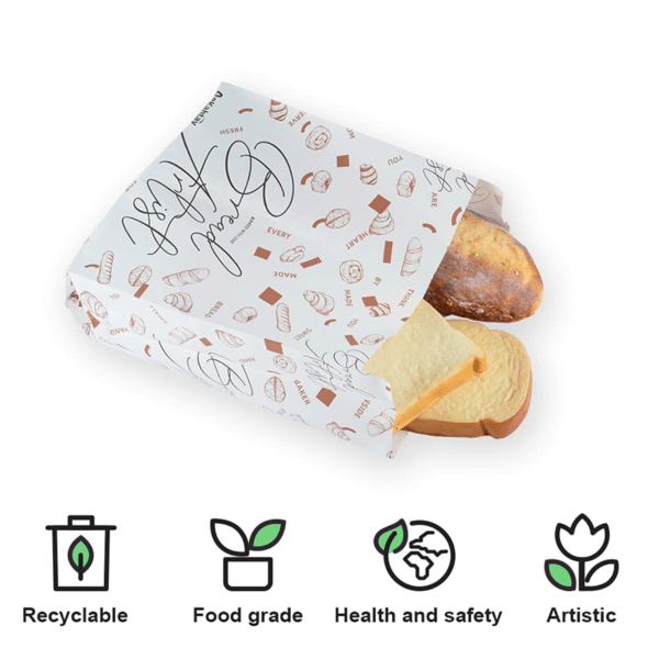 custom printed paper bread bags
