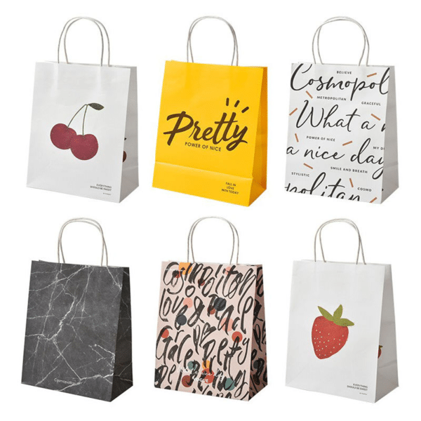 custom printed paper shopping bags