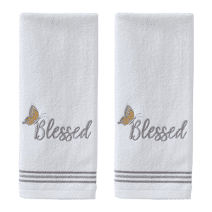 embroidered hand towels custom