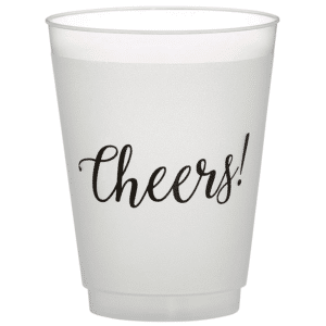 frosted cups with logo