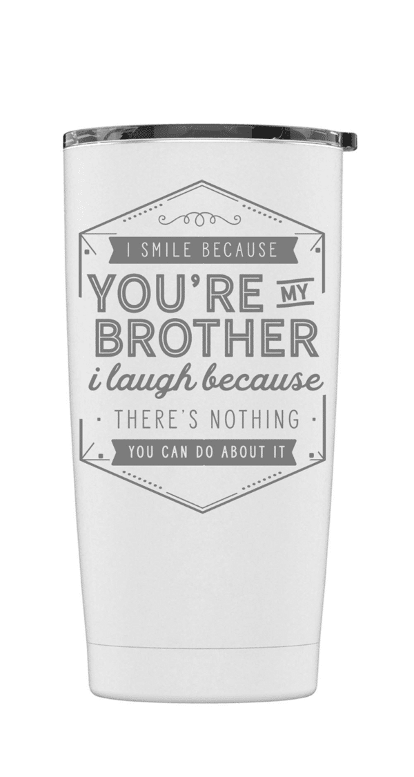 laser engraved stainless steel tumbler