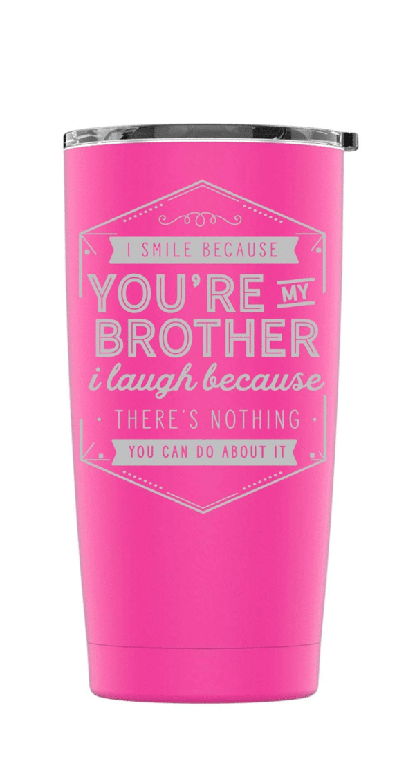 laser engraved stainless steel tumbler