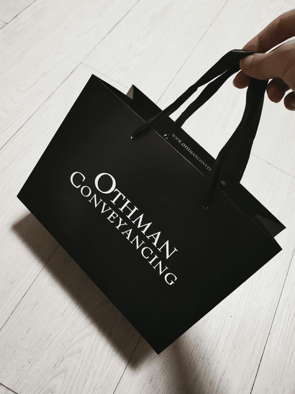 logo paper bags with handles
