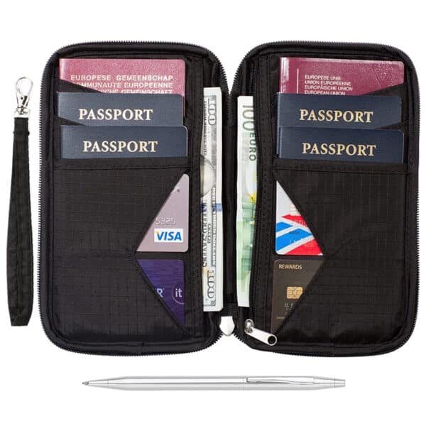personalised family travel wallet
