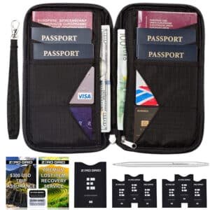 personalised family travel wallet