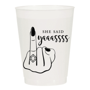 personalized frosted flex cups