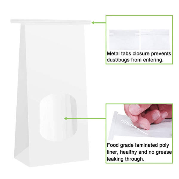 personalized paper bread bags