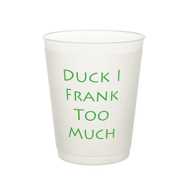plastic frosted cups