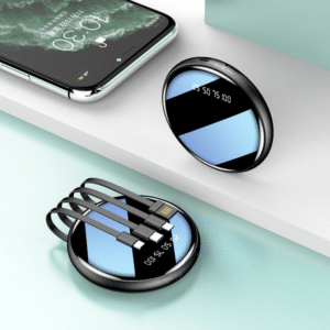 power bank with cord attached