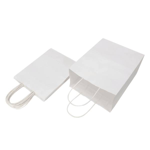 white paper bags wholesale