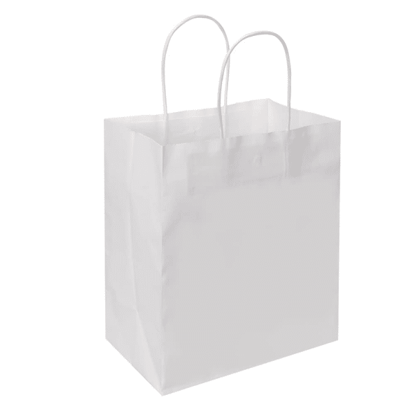 white paper bags wholesale