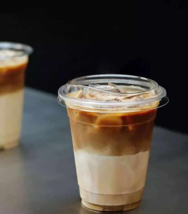 12 oz clear plastic cups with lids