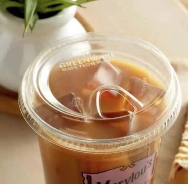 12 oz clear plastic cups with lids