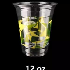 12 oz plastic cups with logo