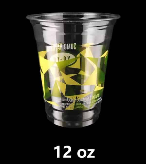 12 oz plastic cups with logo