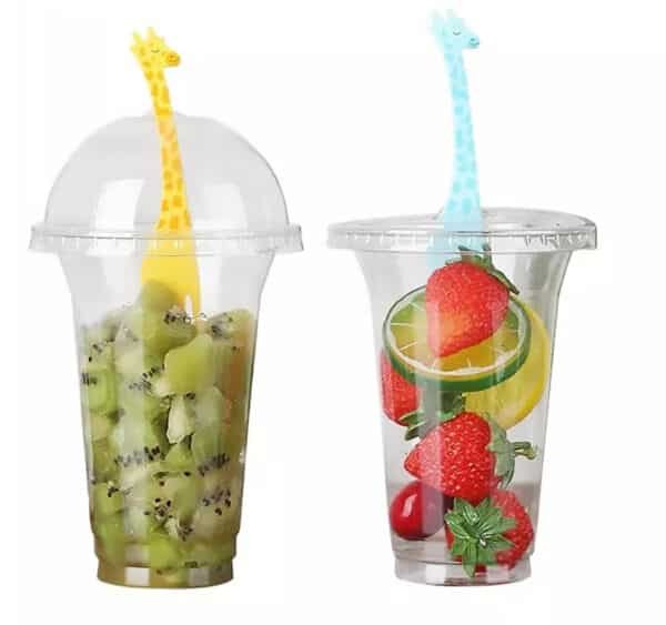 24 oz clear plastic cups