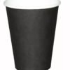 black styrofoam cups