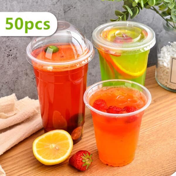 blank plastic cups
