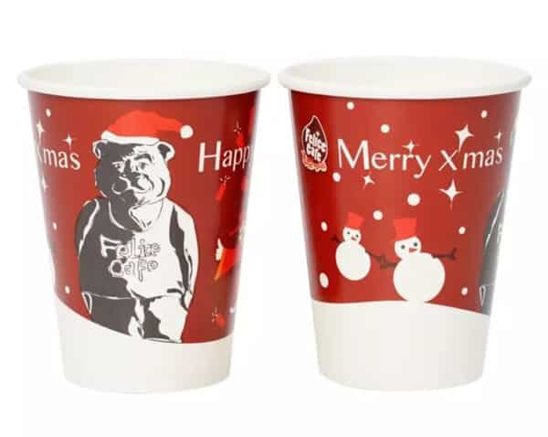 christmas paper cups for hot drinks