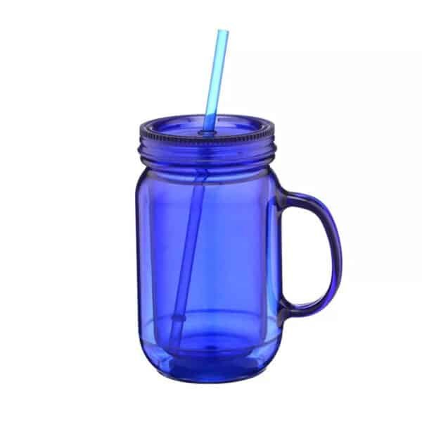 clear plastic cup with handle