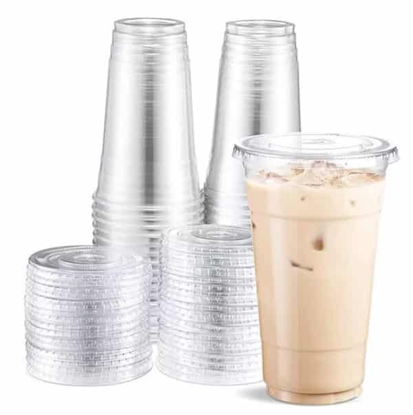 clear plastic cups