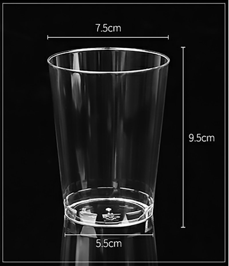 vasos de plastico transparente para boda