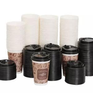 coffee disposable cups with lids