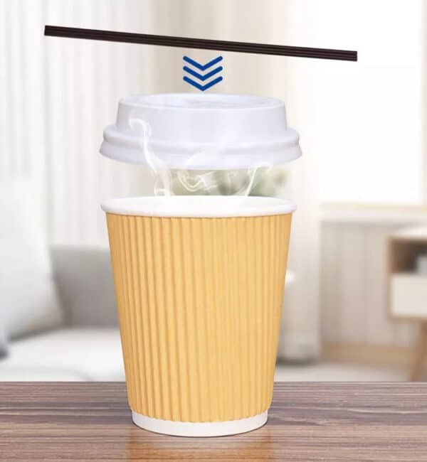 cold drink cup with straw