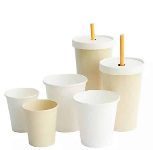 cold drink cup with straw