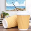 cold drink cup with straw
