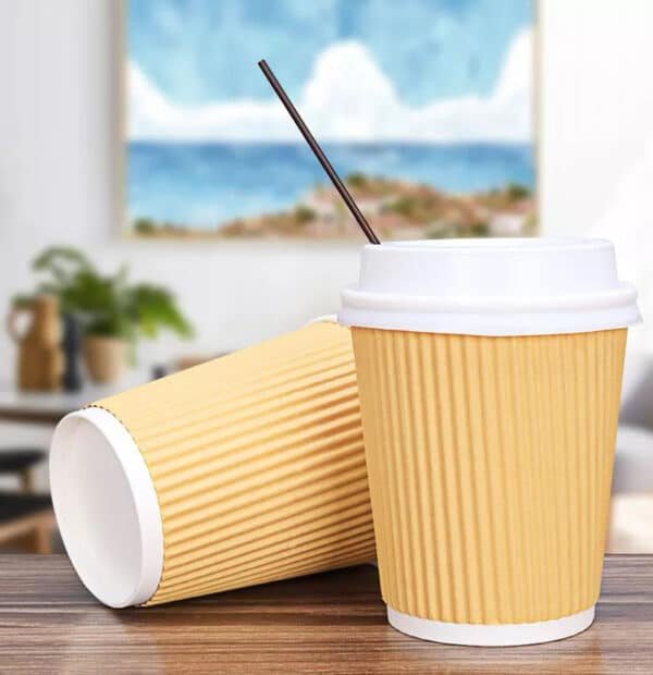 cold drink cup with straw