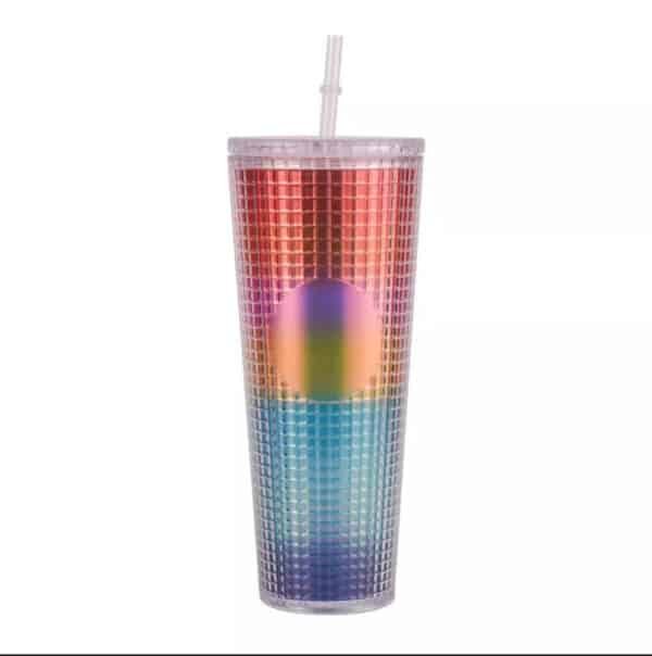 custom cups with lids and straws