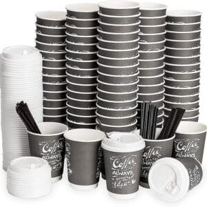 customized disposable coffee cups with lids