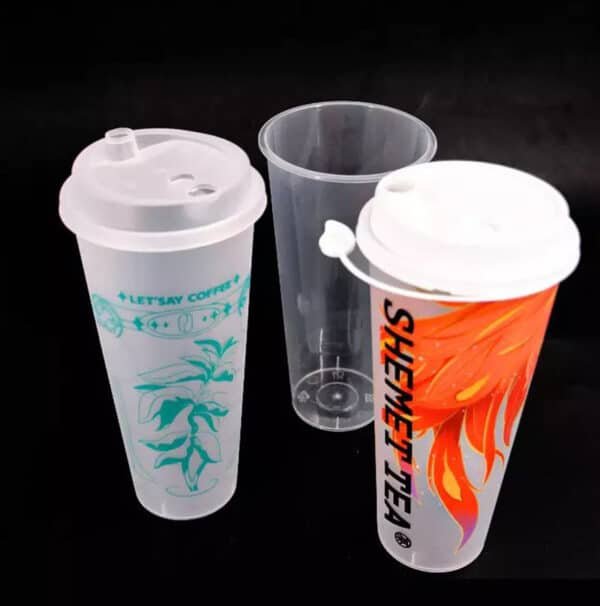 customized plastic cups with lids