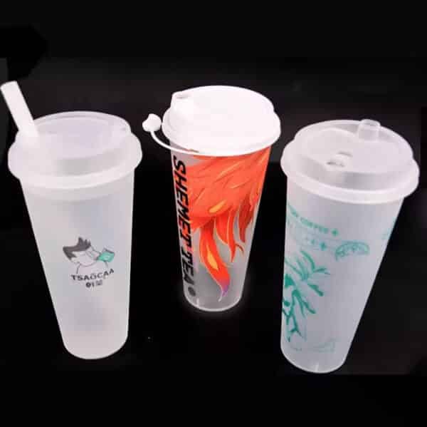 customized plastic cups with lids