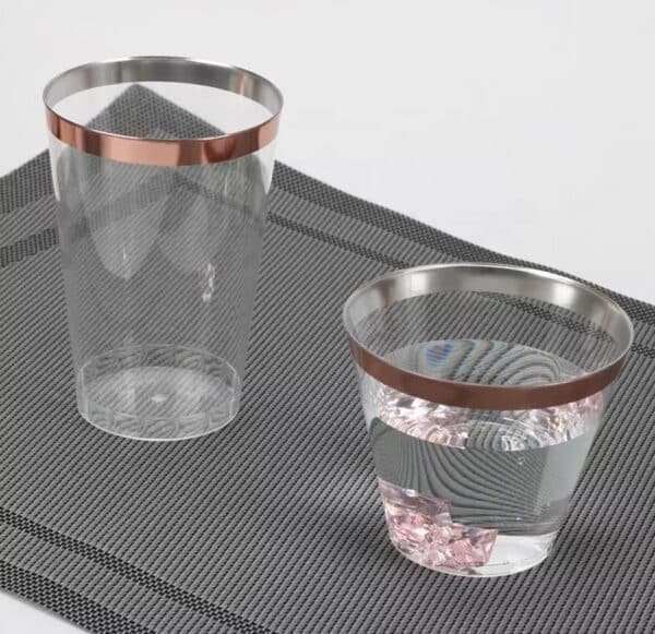 elegant plastic cups for wedding