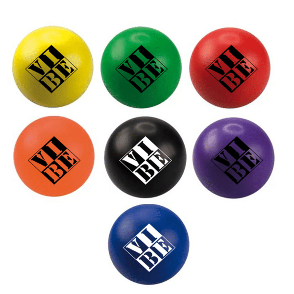 logo on stress balls
